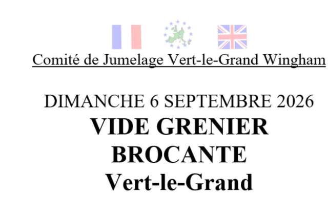 Réservez votre emplacement à la brocante du 6 septembre 2026 !