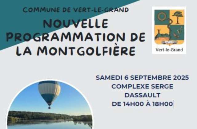 Une montgolfière pour le Forum des Assos le 6 septembre